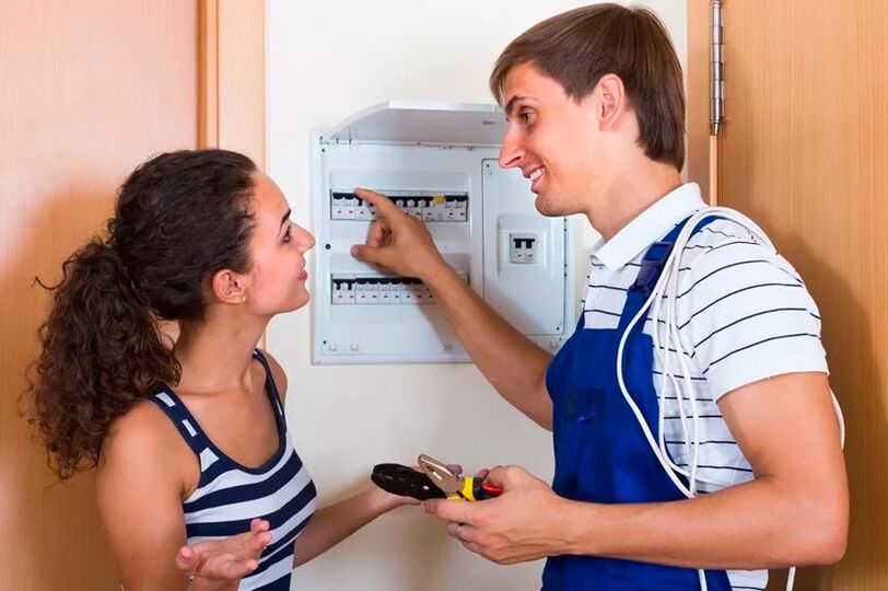 Power outage in the apartment.